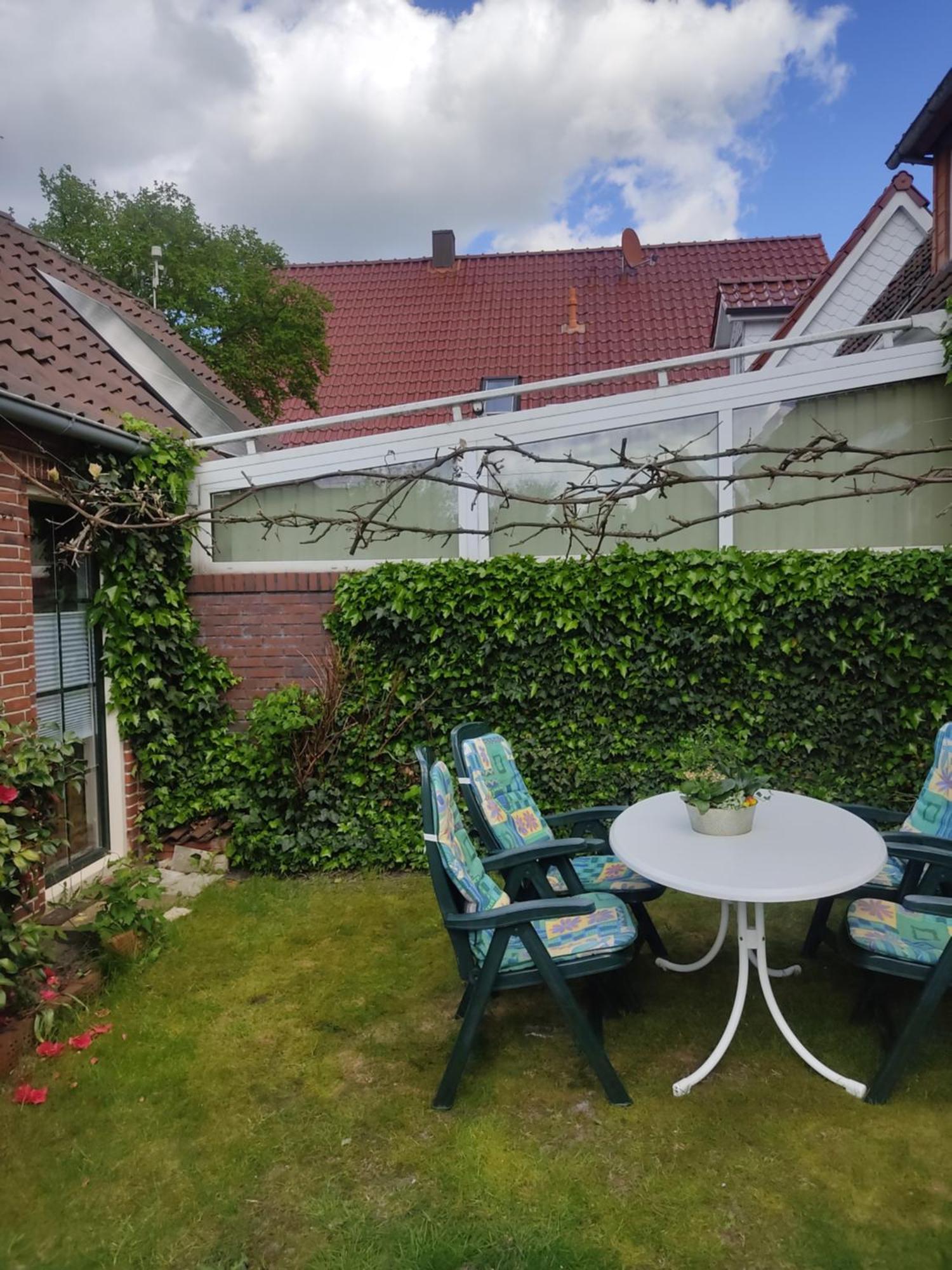 Ferienwohnung Haus Papenburg Garten Parkplatz Nordsee Exterior foto